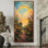 «Countryside Rainbow Over The Orchard I» - art mural arc-en-ciel