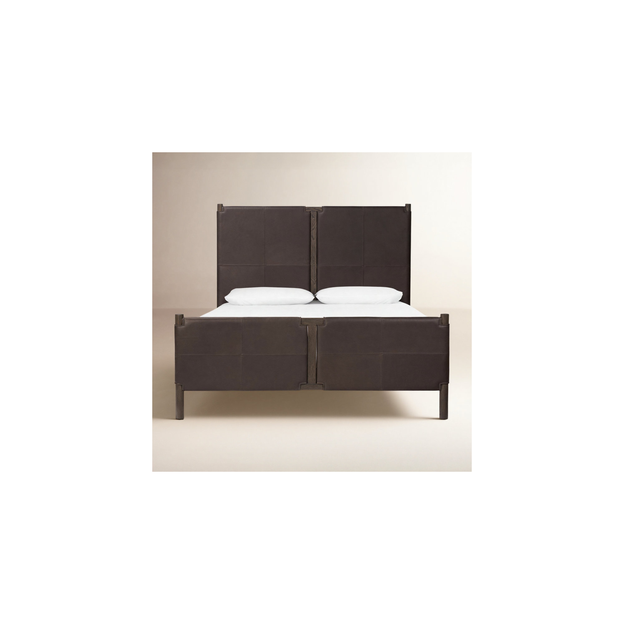 Sunita Leather Bed, Queen, Heirloom Cigar