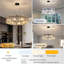 Luminaire suspendu moderne en cristal K9 de 8 lumières avec chaîne réglable pour lustre en cristal de luxe moderne