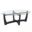Table basse ovale avec plateau en verre-721798808