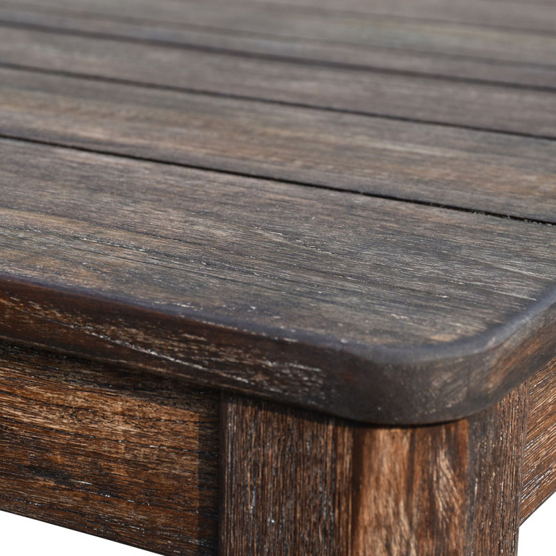 Bermuda Courtyard Casual Teak Sunbrella Sofa Seating Group with Cushions