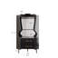 Armoire de bar en bois avec 2 tablettes de rangement ouvertes et 2 tiroirs, armoire à dossier en miroir, pieds et pieds hauts pour un nettoyage facile, armoire de buffet-125283869