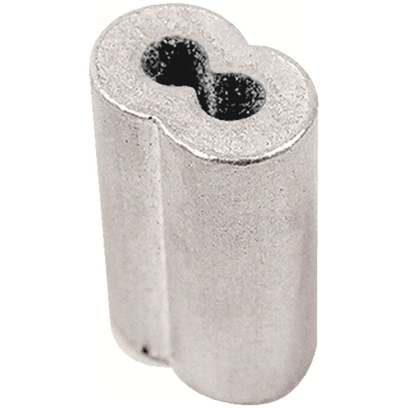 5.5'' H x 3.5'' W Silver Metal Crimp Sleeves