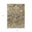 Tapis intérieur / extérieur beige lavable 8 pi x 10 pi brun et cuivre