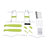 Adjustable Toilet Safety Frame(Green)