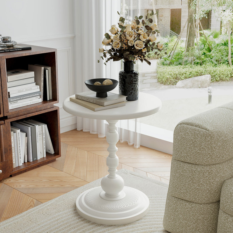 Pedestal Single, White