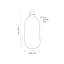 Organic Shaped Recycled Glass Tall Vase-123297979