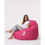 Fauteuil à billes de jardin Original rose, 45,3 po x 51,2 po x 15,4 po | 100% polyester imperméable, système de fermeture à glissière dissimulé | Capacité de poids maximale: 440 lb | Mousse de billes de polystyrène recyclée écologique | Conception moderne et moderne pour la détente en plein air-2120358726
