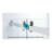 56-60"W x 75"H Frameless Double Sliding Shower Door, 304 Stainless Steel in, 5/16" (8mm) Thick SGCC Tempered Clear Glass.-112318747