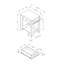 Accent Table, Side, End, Storage, Lamp, Living Room, Bedroom, Dark Taupe Laminate, Transitional