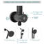 Pomme de douche multifonction 4,7 po-77055373