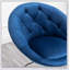 Fauteuil d'appoint pivotant en velours capitonné-108814538