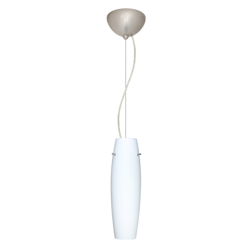 Jude 1 - Light Single Pendant, LED, Satin Nickel, Opal Matte