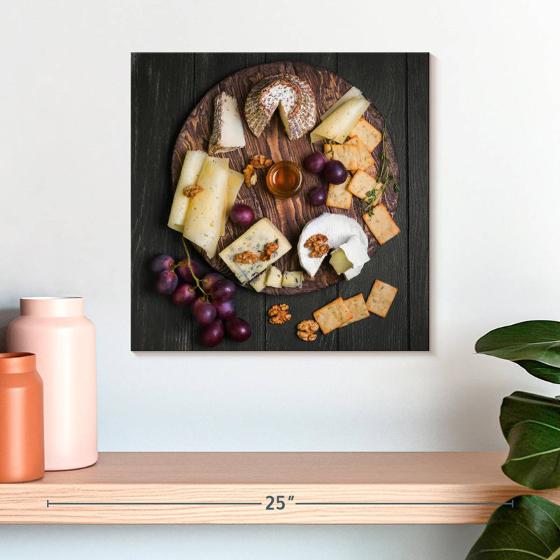 Arney Cheese Charcuterie Board, 16" H x 16" W