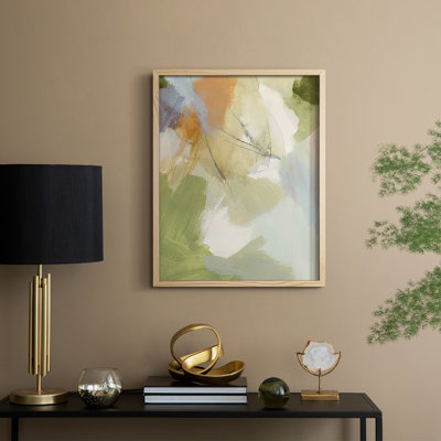 Verdure III, reproduction encadrée - bois massif