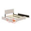 Lit plateforme tapissier avec 2 tiroirs et lit gigogne-1928077145