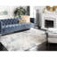 Tapis crème / bleu sarcelle-951061376