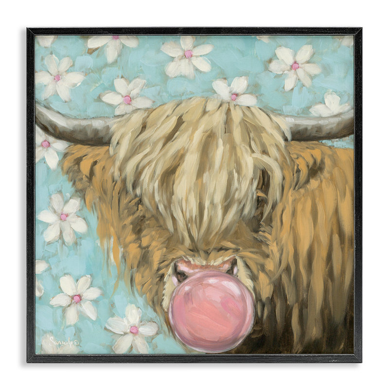 Giclée encadrée par Bubblegum Sweetie, H 17 po x l 17 po, Giclée encadrée noir minuit