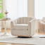 Fauteuil demi-tonneau pivotant surdimensionné rembourré-1580655169