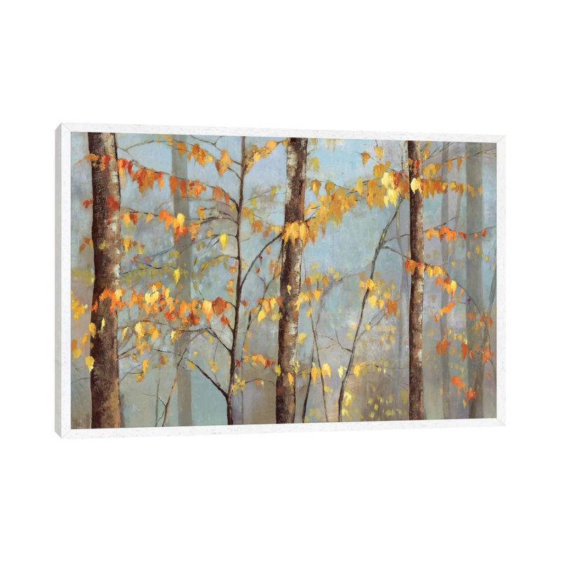 Delicate Branches 1 Piece Painting on Canvas, 152.5 cm H x 101.5 cm W, White Framed Canvas