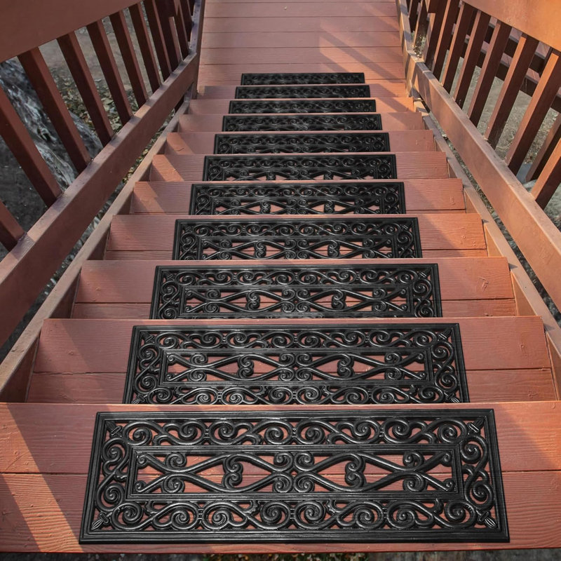 Tapis d'escalier en caoutchouc antidérapants