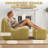 33.7" Bean Bag Lounge Chair With Ottoman-667462512