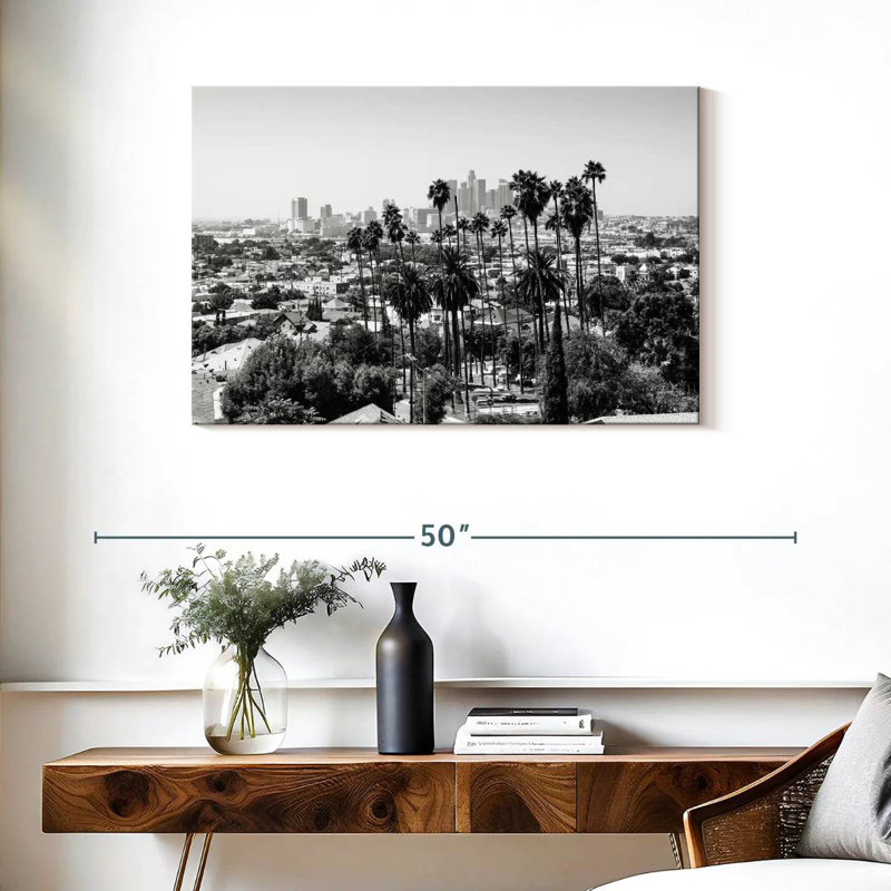 Ravi - Californie - vue de Los Angeles, H 24 po x l 36 po