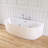 67'' Freestanding Whirlpool Tub Soaking Acrylic Bathtub With Faucet