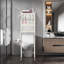 Armoire de rangement pour salle de bain avec crochets et patins réglables-108813343