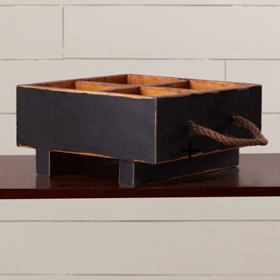 August Grove® Ira Solid Wood Decorative Bin