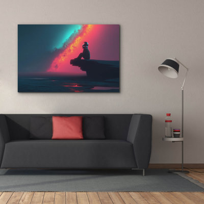 Epic Graffiti 'Solitude Among Stars' by Ann Klee Canvas Wall Art, 60" x 40"