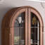 Vitrines en bois massif noisette + verre-120539002