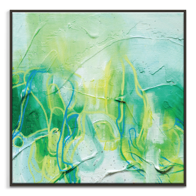62515 by Amanada Morie - Painting on Canvas, 41cm H x 41cm W, Black