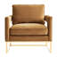 Fauteuil en velours l 33,5 po Isabel-147924724