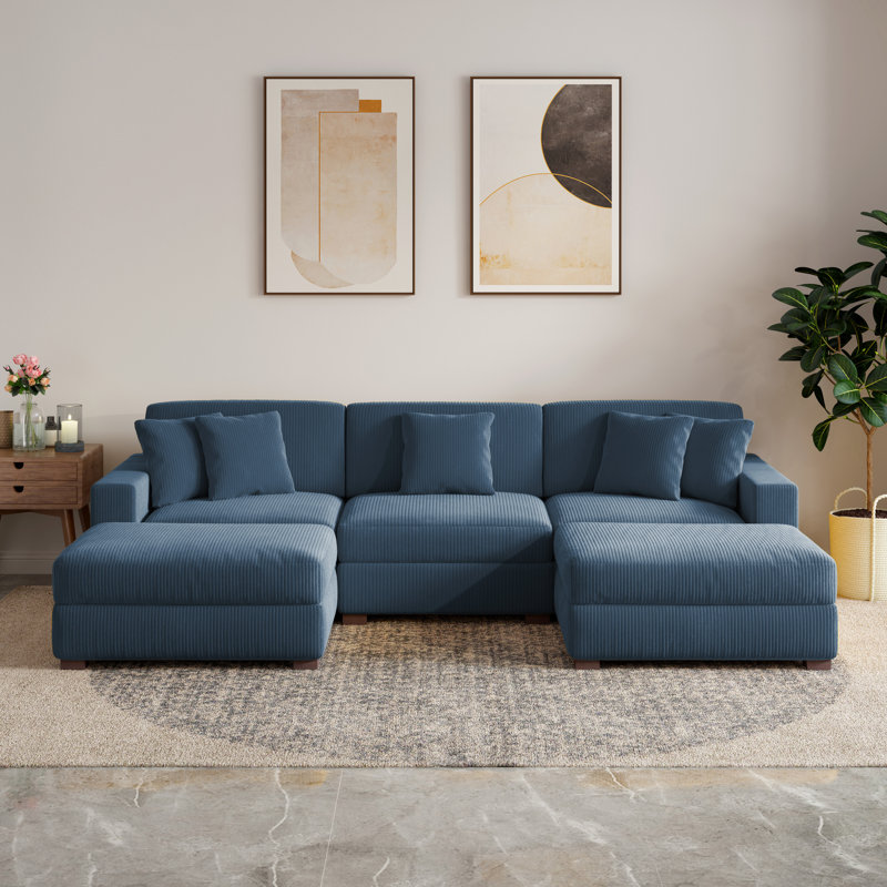 5 Seater Corduroy Seating Component