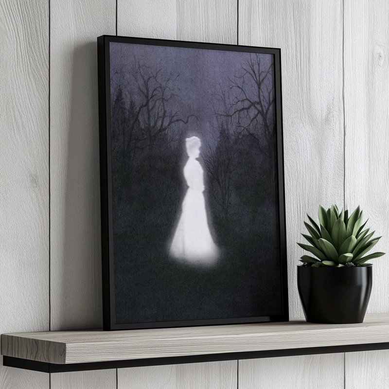 «Haunted Dusk II» par Grace Popp, reproduction d'art, H 30 po x l 20 po, Tanné, Papier à cadre ouvert