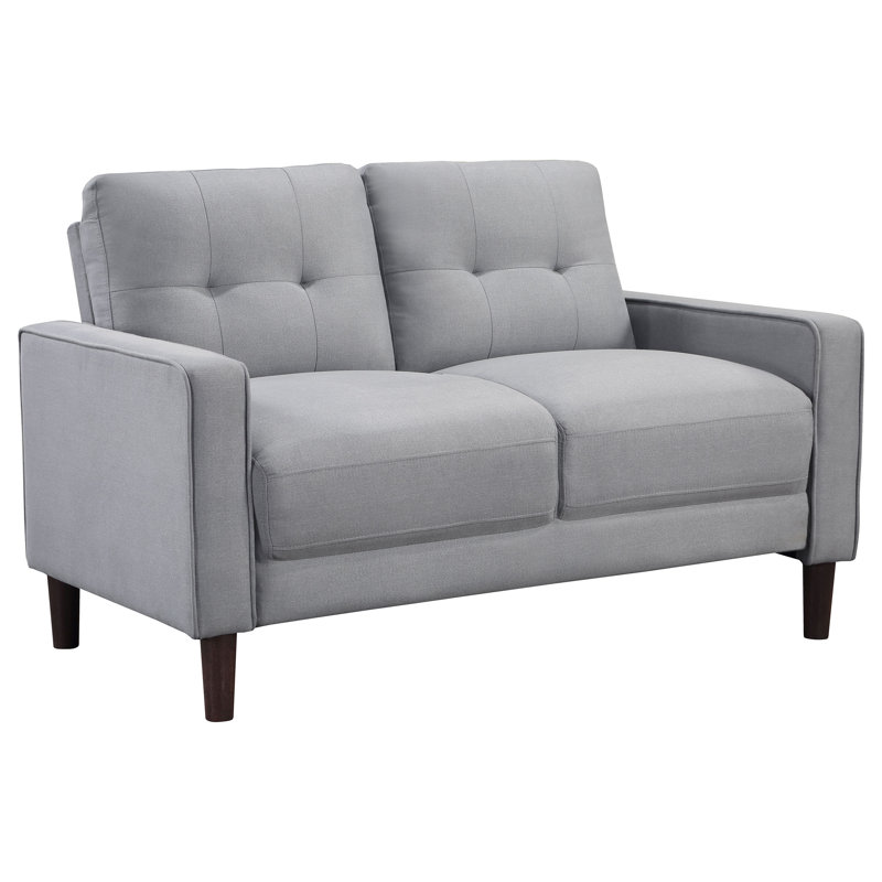 Grand Aesthetic - Causeuse capitonnée Sifford, Gris