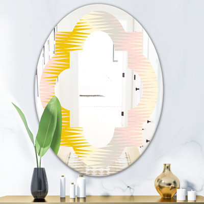 Miroir mural Quatrefoil Abstract Design IV