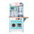 Teamson Kids Little Chef Santos Retro Small Play Kitchen with stove, Microwave, Oven, Chalkboards and 7 Accessories