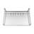 Wall Mounted Microwave Shelf with 6 Hooks, Stainless Steel Kitchen Organizer Rack