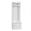 Minimalist Slim Hall Tree With Cabinet & 6 Hanging Hooks