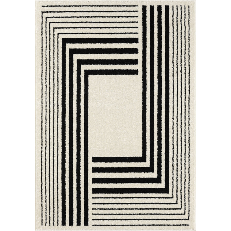 Yesika Geometric Indoor Rug, Rectangle 6' x 9'