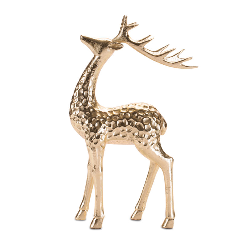 Figurines de cerf doré (ensemble de 2)