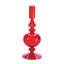 Porte-bougie conique en verre nervuré-972015435-972015433