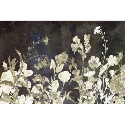 Textured Botanical Silhouettes - Wrapped Canvas Art Prints