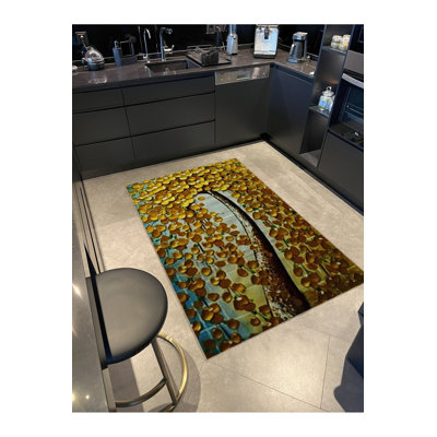 Tapis décoratif lavable à la machine