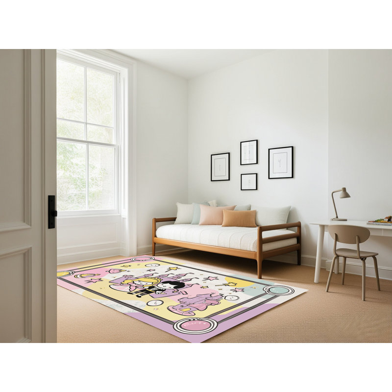 Tapis fantaisie East Urban Home, Rectangulaire 8 pi x 10 pi