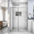 48"W x 72"H Silent and Smooth Single Sliding Shower Door-120988577