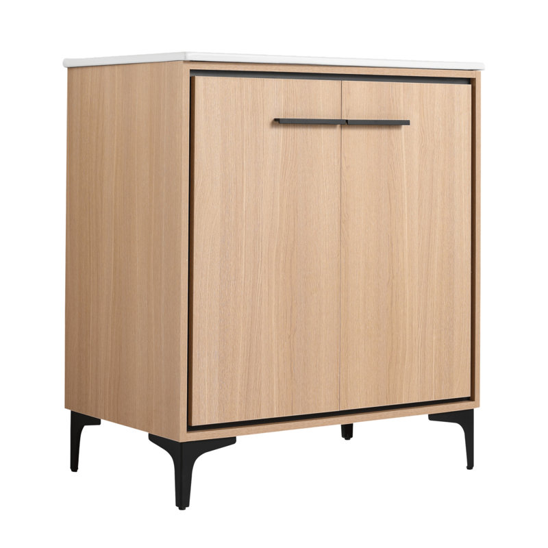 8 base de meuble-lavabo simple 30 po seulement, Chêne