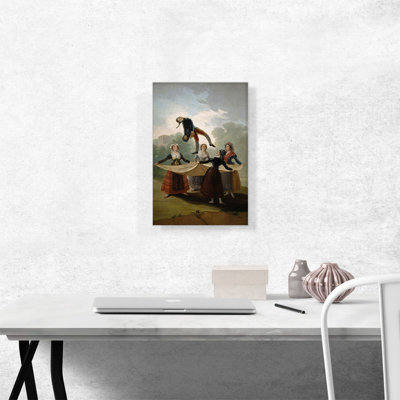 The Straw Manikin 1792 by Francisco De Goya - Wrapped Canvas Painting